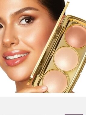Tarte Shape Tape Radiant Glow Trio Highlighter Palette, Champagne, Peach, Bronze